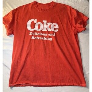 Vintage Coca-Cola Graphic Printed T Shirt Size XL Retro